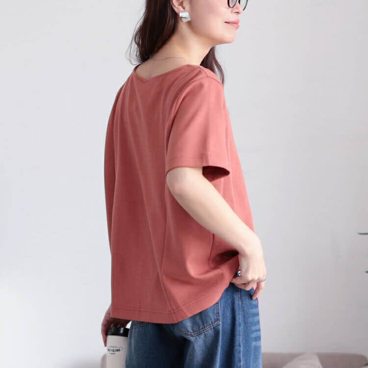 大きいサイズ レディース 接触冷感＆UVカット＆吸汗速乾ラウンドネックTシャツ　cpdai-659838【メール便可】