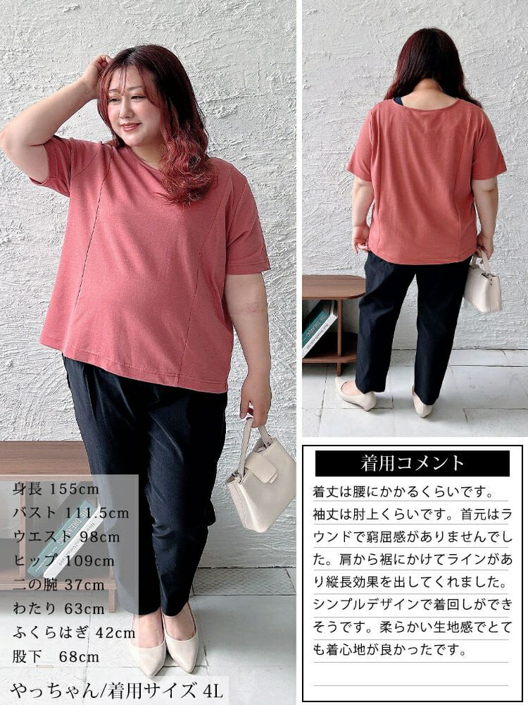 大きいサイズ レディース 接触冷感＆UVカット＆吸汗速乾ラウンドネックTシャツ　cpdai-659838【メール便可】