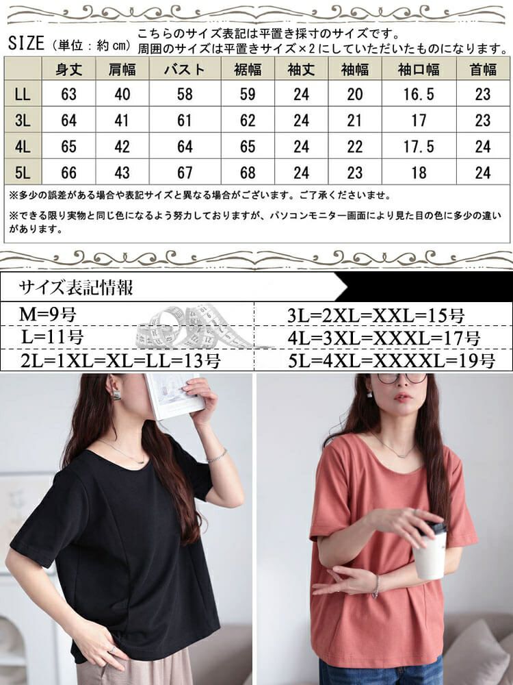 大きいサイズ レディース 接触冷感＆UVカット＆吸汗速乾ラウンドネックTシャツ　cpdai-659838【メール便可】