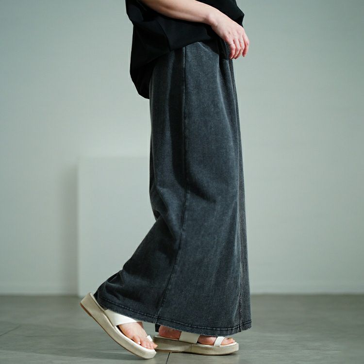 大きいサイズ レディース カットデニムナロースカート　sada-6931【メール便可】