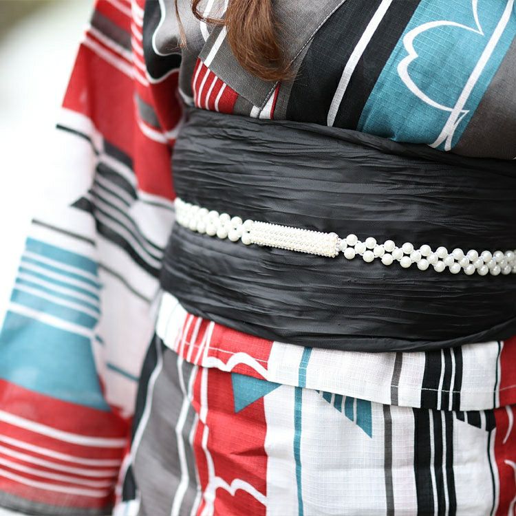 大きいサイズ レディース パールの帯飾り　yukata-s10025 【メール便可】