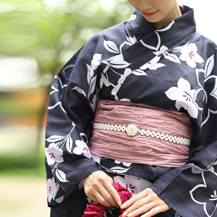 大きいサイズ レディース パールの帯飾り　yukata-s10025 【メール便可】