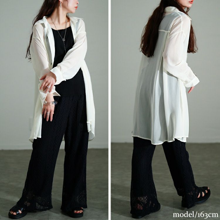 大きいサイズ レディース カットレースフレアパンツ　plan-281121