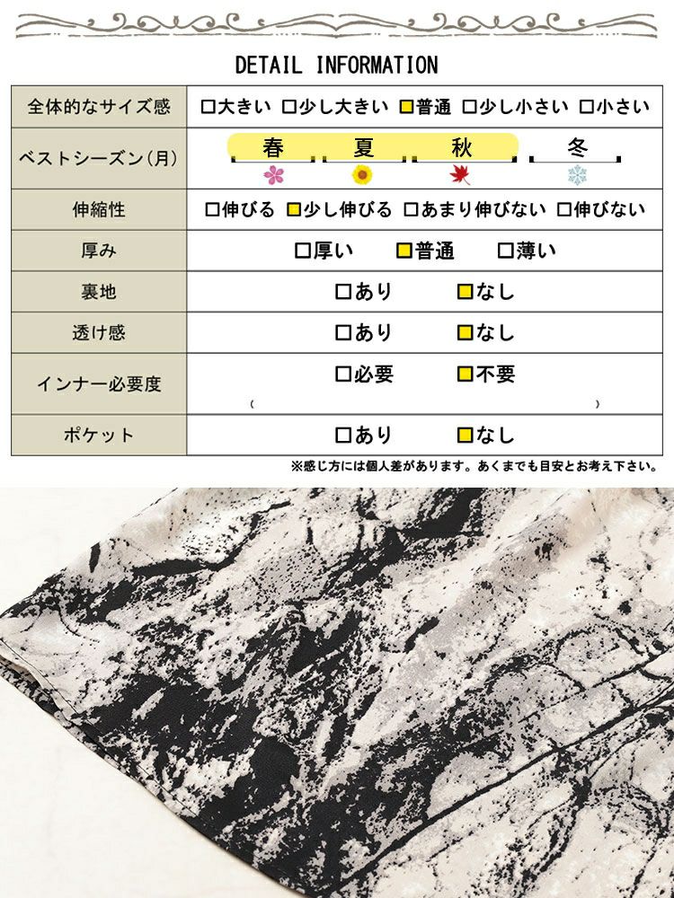 大きいサイズ レディース 異素材切替えVネックワンピース　goldy-1689【メール便可】