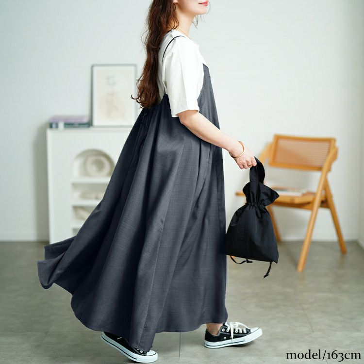 大きいサイズ レディース 接触冷感キャミワンピース　nw-25028