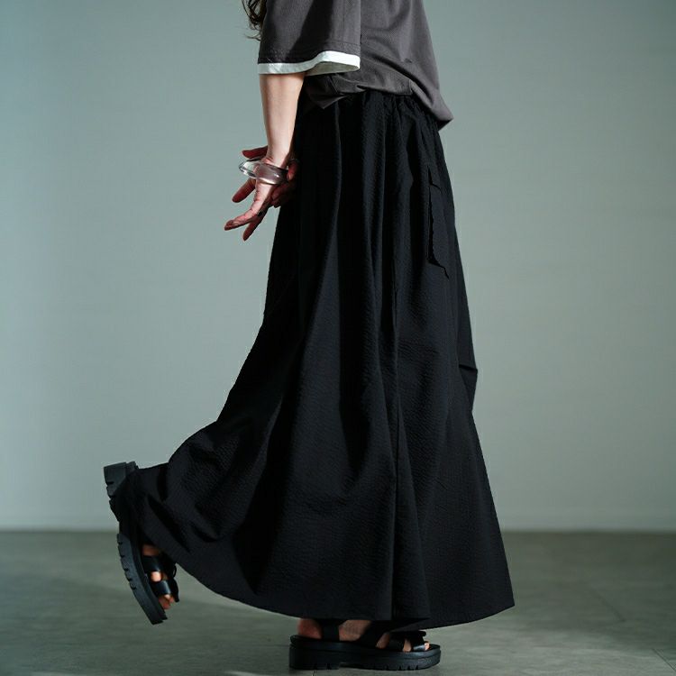 大きいサイズ レディース ランダムタックスカート　nw-25024