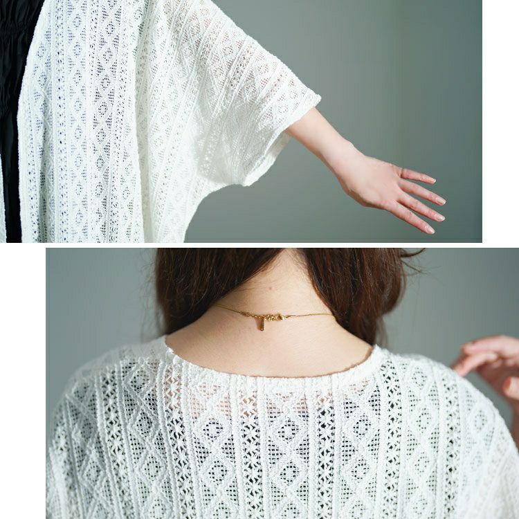 大きいサイズ レディース 総レースロングカーディガン　sw-0753