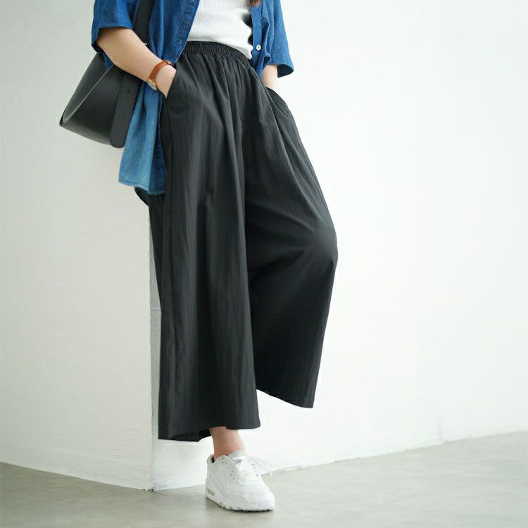 大きいサイズ レディース タックギャザーワイドパンツ　goldy-1669【メール便可】