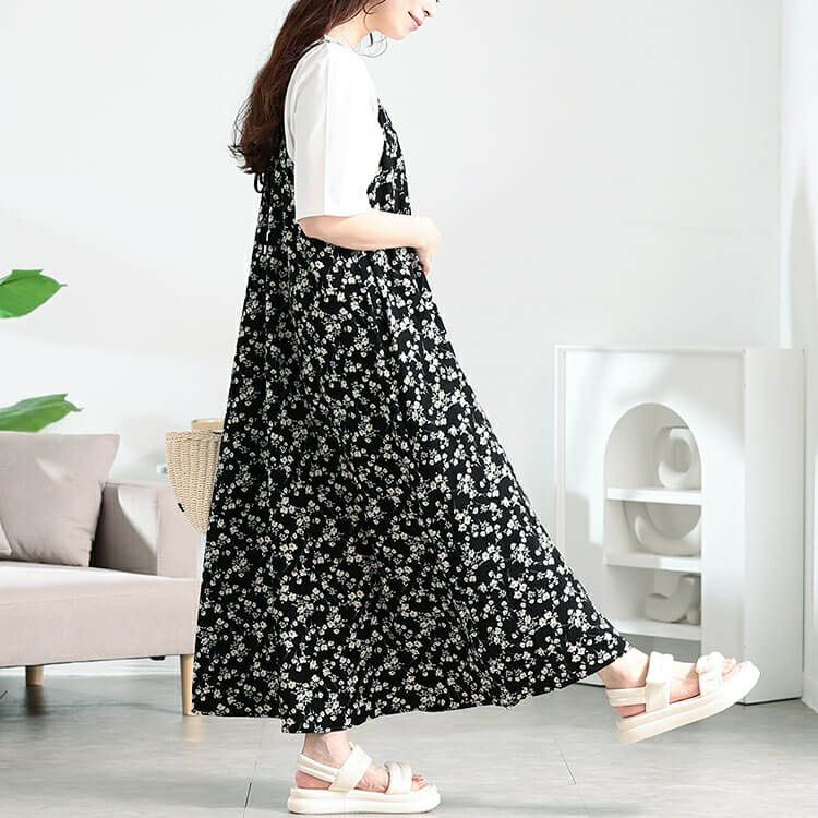 大きいサイズ レディース 後レースアップキャミワンピース　tog-1050 【メール便可】