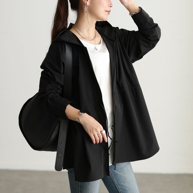 大きいサイズ レディース UVカット＆耐塩素ドロストラッシュガード　mnfk-858301