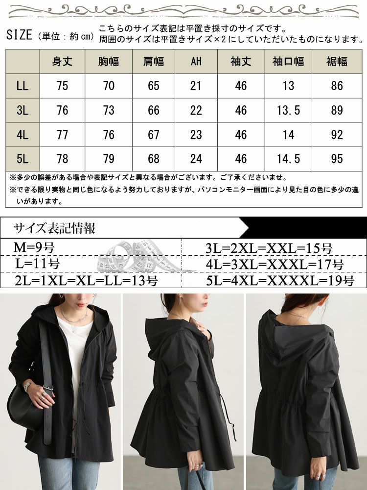 大きいサイズ レディース UVカット＆耐塩素ドロストラッシュガード　mnfk-858301