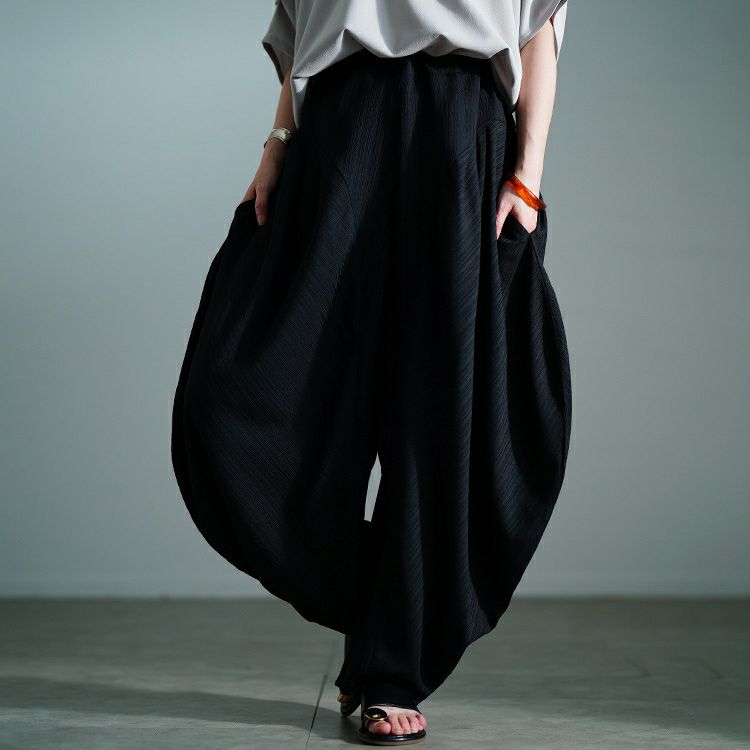 大きいサイズ レディース 楊柳変形サーカスパンツ　sw-0776