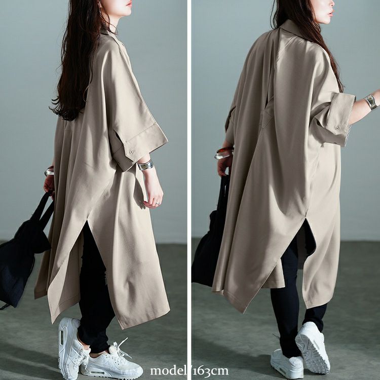 大きいサイズ レディース 接触冷感ドルマンシャツチュニック　sw-0772