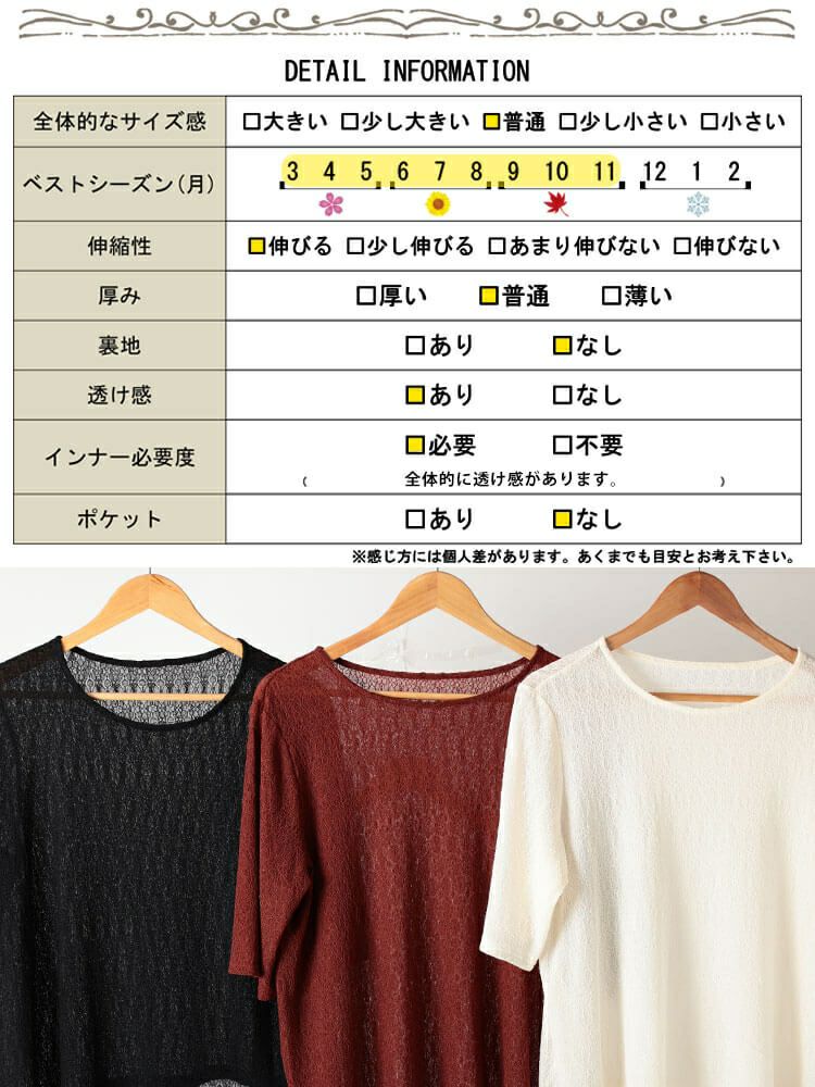 大きいサイズ レディース ストレッチレースクルーネックプルオーバー　maru-30155 【メール便可】