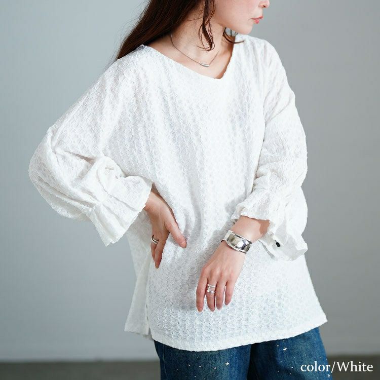 大きいサイズ レディース タックキャンディスリーブプルオーバー　tog-1056