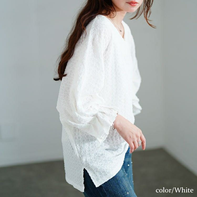 大きいサイズ レディース タックキャンディスリーブプルオーバー　tog-1056