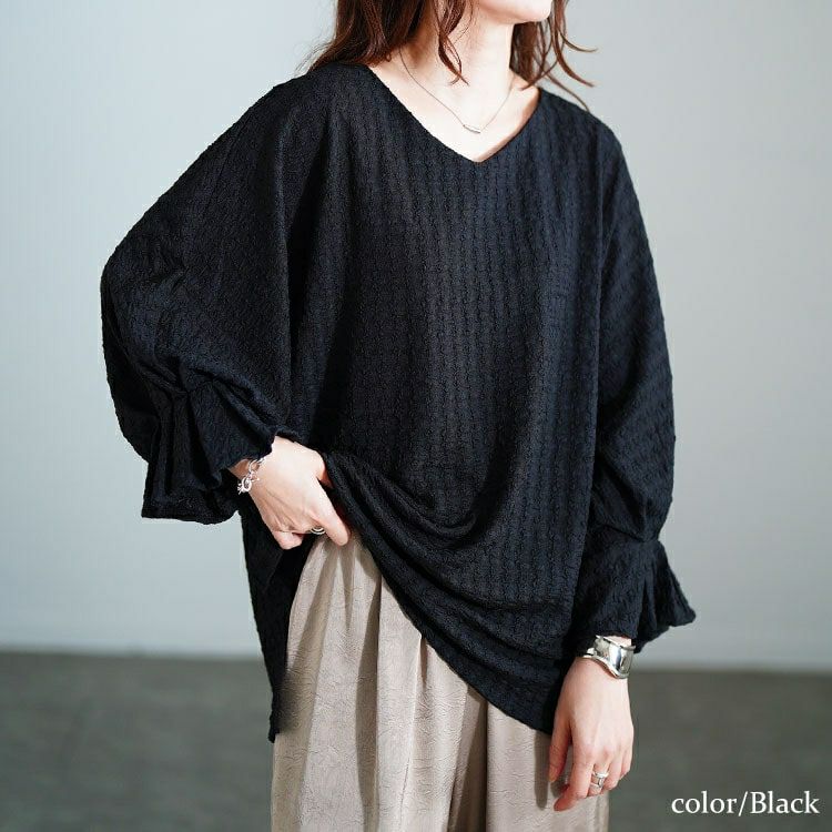 大きいサイズ レディース タックキャンディスリーブプルオーバー　tog-1056