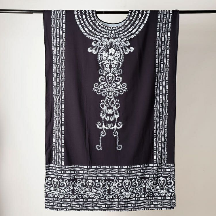 大きいサイズ レディース アート柄ドルマンスリーブカフタンワンピース　goldy-1718【メール便可】