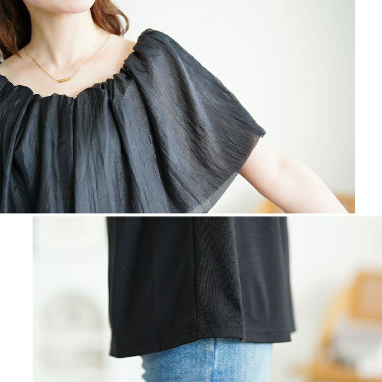 大きいサイズ レディース ケープカラープルオーバー　jp553 【メール便可】