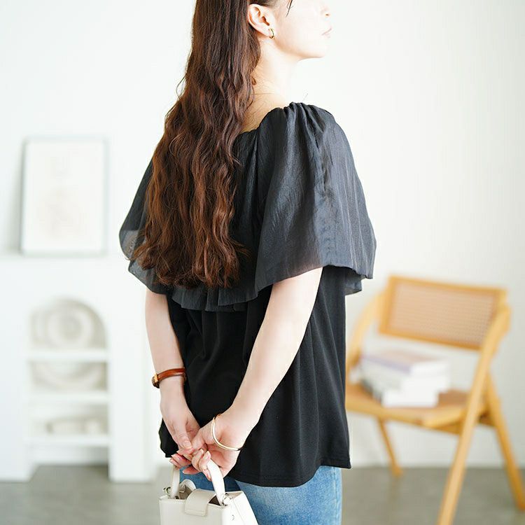 大きいサイズ レディース ケープカラープルオーバー　jp553 【メール便可】