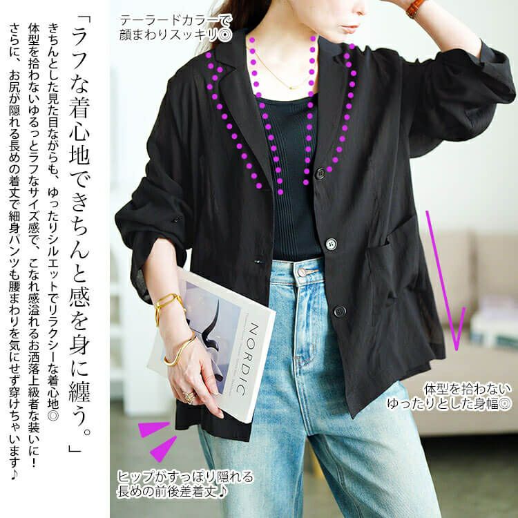 大きいサイズ レディース ロールアップスリーブシアージャケット　sw-0783 【メール便可】