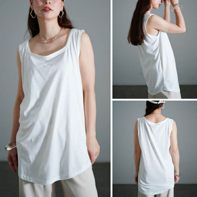 大きいサイズ レディース レース編みドルマン＆タンクトップ2点セット　cpdai-647134 【メール便可】