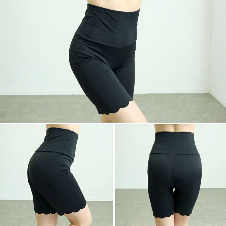 大きいサイズ レディース 冷感クールストレッチ股ずれ防止パンツ　goldy-1738【メール便可】