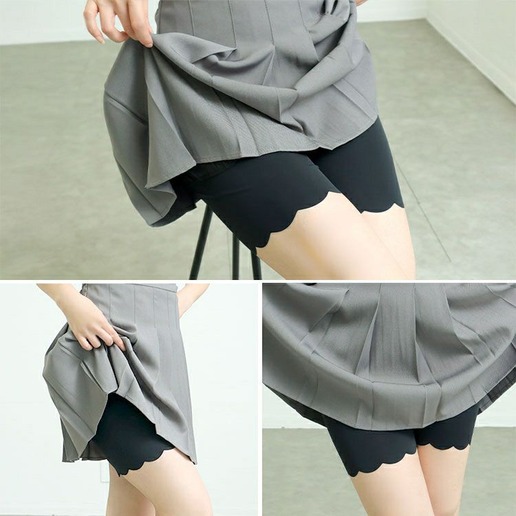 大きいサイズ レディース 冷感クールストレッチ股ずれ防止パンツ　goldy-1738【メール便可】