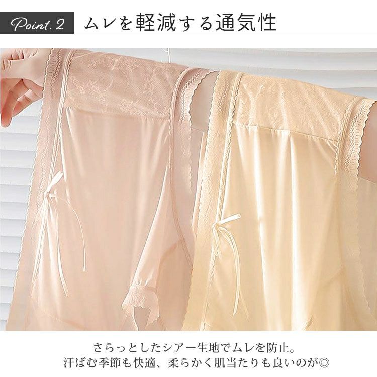 大きいサイズ レディース シアーレースハイウエストショーツ　goldy-1739【メール便可】