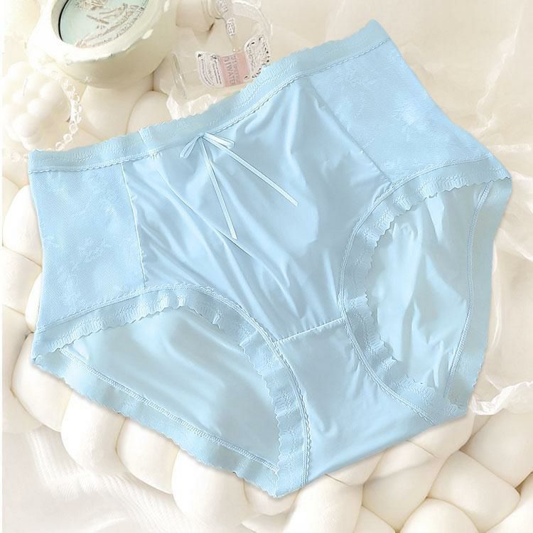 大きいサイズ レディース シアーレースハイウエストショーツ　goldy-1739【メール便可】 ブルー