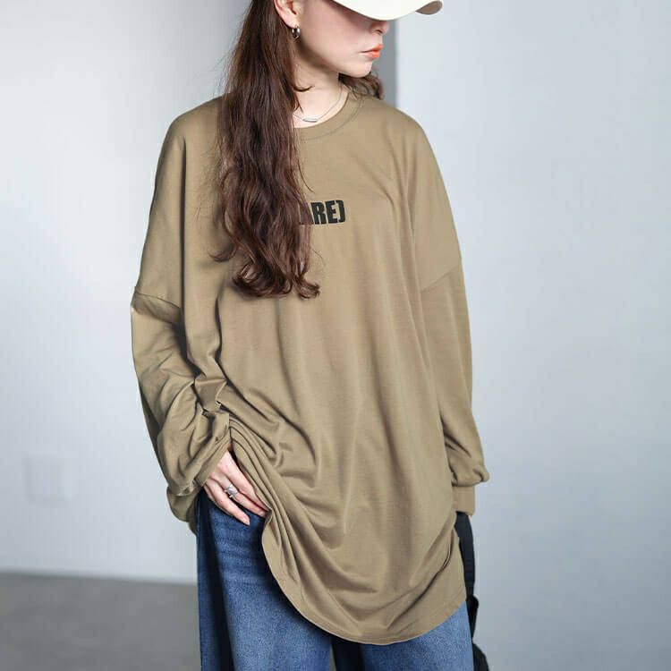 大きいサイズ レディース バックプリントビッグチュニック　maruka-7167 【メール便可】