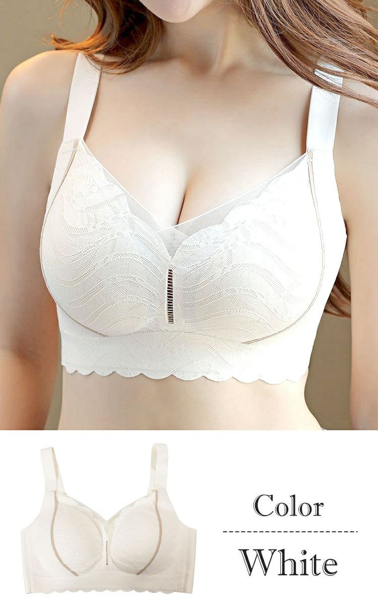 大きいサイズ レディース 4段ホック脇高ノンワイヤーブラ　goldy-1778