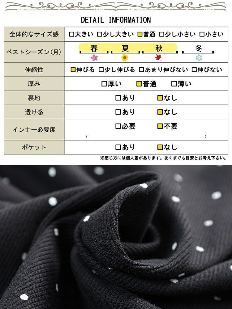 大きいサイズ レディース ドット柄リボンメローカーディガン＆キャミソール2点セット　tana-115kj477