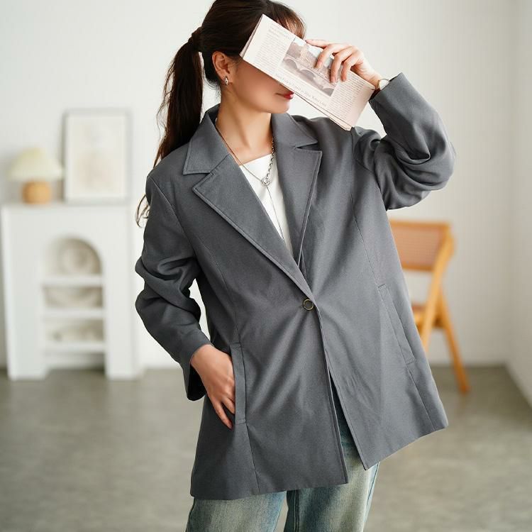 大きいサイズ レディース 2wayスリーブテーラードジャケット tana