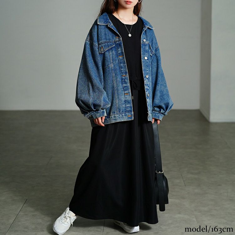 大きいサイズ レディース ドルマンニットドッキングワンピース　sum-0028