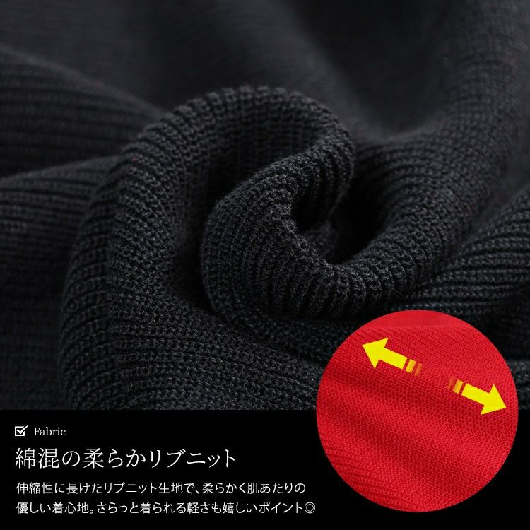 大きいサイズ レディース Vネック片畦編みドルマンニット　sum-0027