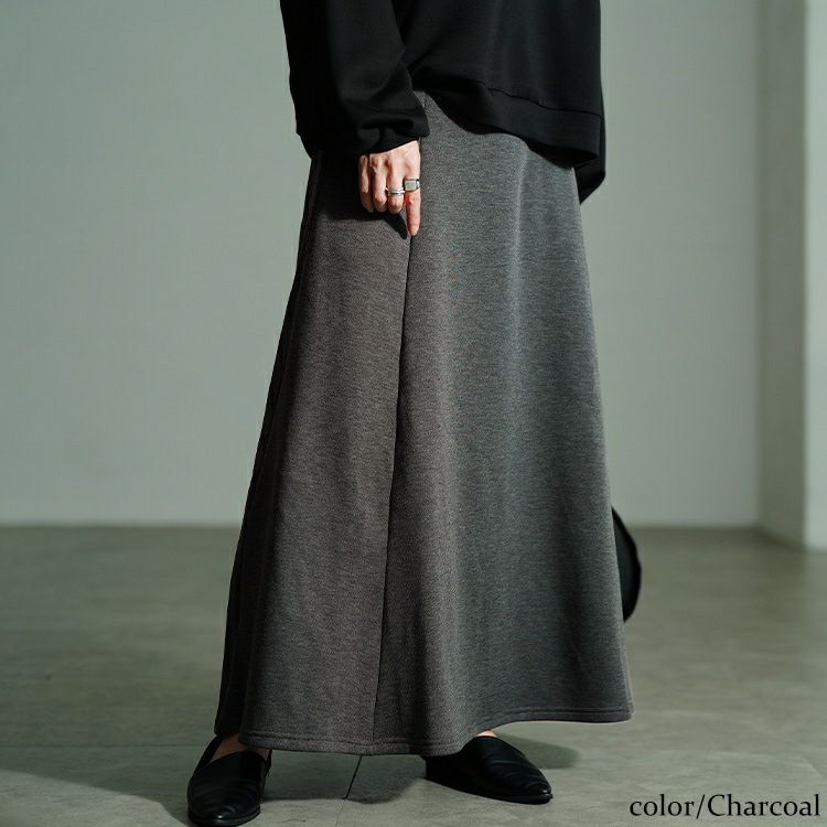 大きいサイズ レディース 裏シャギータックフレアスカート　sw-0802