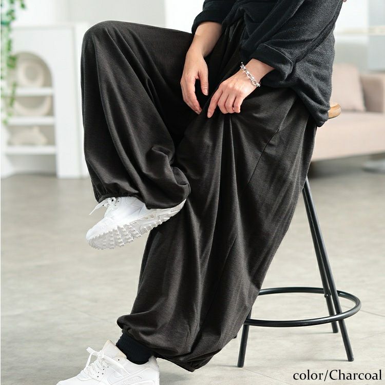 大きいサイズ レディース あったか裏起毛サーカスパンツ sw-0768