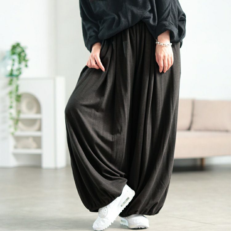 大きいサイズ レディース あったか裏起毛サーカスパンツ　sw-0768