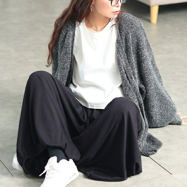 大きいサイズ レディース あったか裏起毛サーカスパンツ　sw-0768