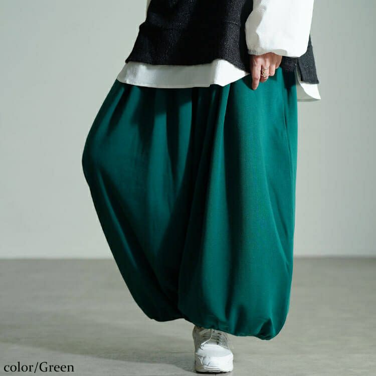 大きいサイズ レディース 裏シャギーサーカスパンツ　sw-0804