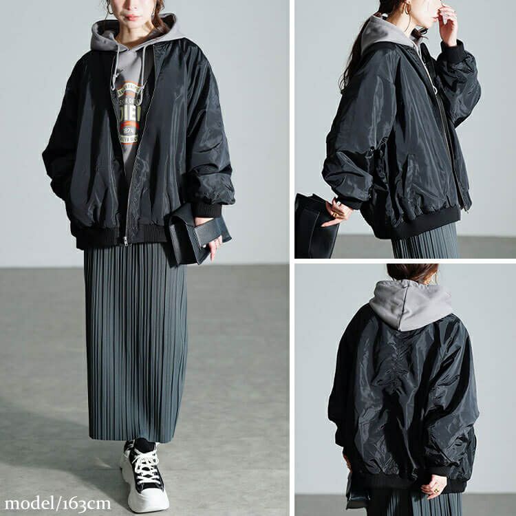大きいサイズ レディース オーバーサイズMA-1ジャケット　tog-1046