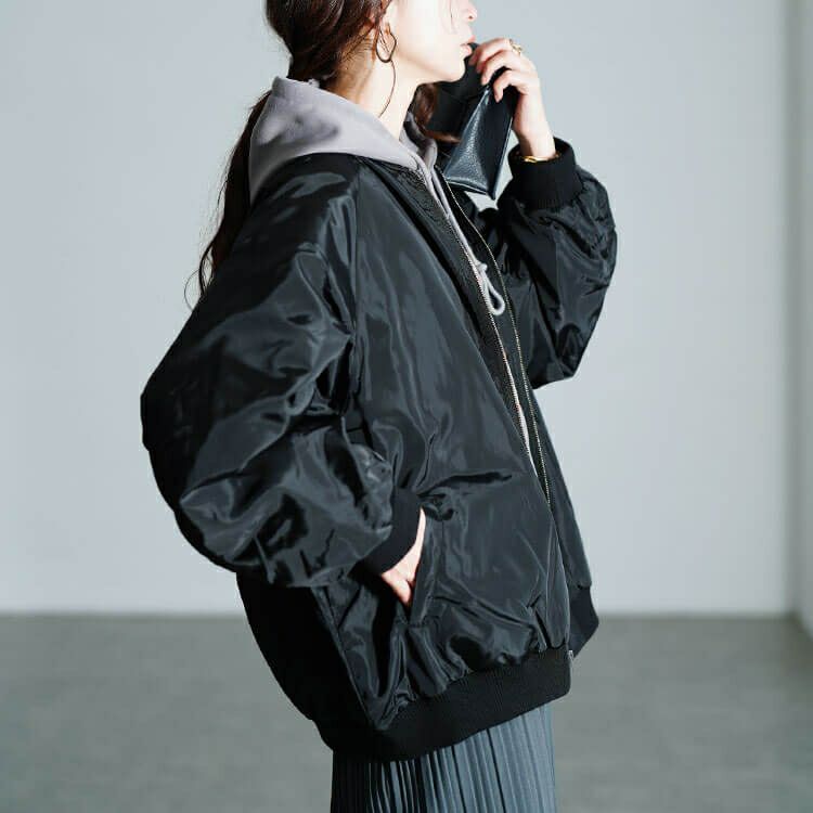 大きいサイズ レディース オーバーサイズMA-1ジャケット　tog-1046