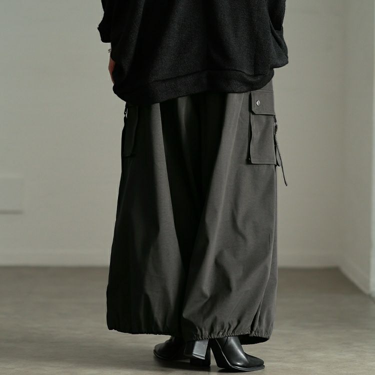 大きいサイズ レディース 裾ドロストボリュームカーゴパンツ　sw-0831
