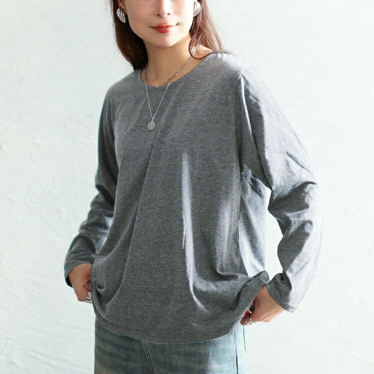 大きいサイズ レディース 静電気防止オフタートル配色切り替えドルマン＆ロンT2点セット　cast-5558008