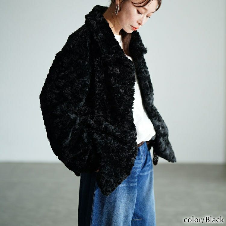 大きいサイズ レディース ファーブルゾン　tog-1040