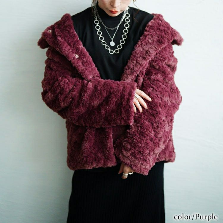 大きいサイズ レディース ファーブルゾン　tog-1040