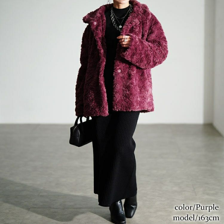 大きいサイズ レディース ファーブルゾン　tog-1040