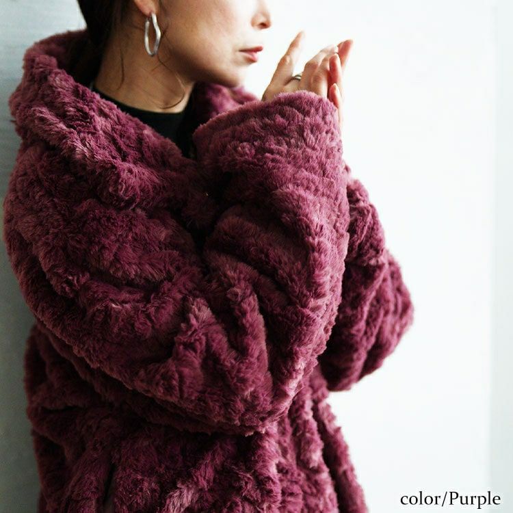 大きいサイズ レディース ファーブルゾン　tog-1040