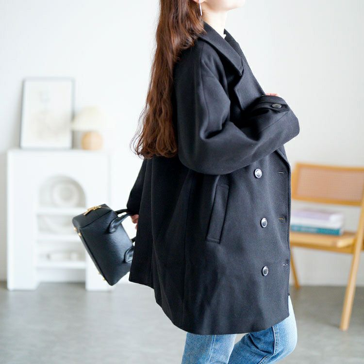 大きいサイズ レディース オーバーサイズダブルブレストコート　tog-1049
